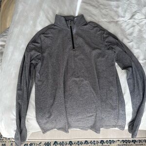 lululemon athletica Gray Quarter-Zip Sweatshirt